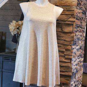 Want and Need Cream and Gold Dress